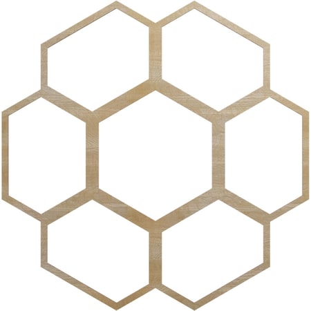 Ekena Millwork Florin Wood Fretwork Pierced Ceiling Medallion, Birch, 36"OD x 12 5/8"ID x 3/8"T CMWP36X36X0375FOBI